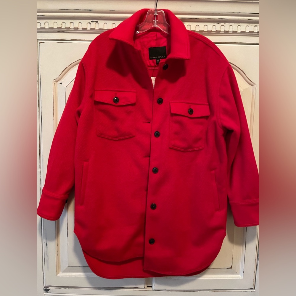Red shirt jacket